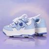 29-40 Jungen-/Mädchenschuhe mit Rädern Vierrad-Sport-Rollschuhlaufen Abnehmbare Schlittschuhe Sportschuhe