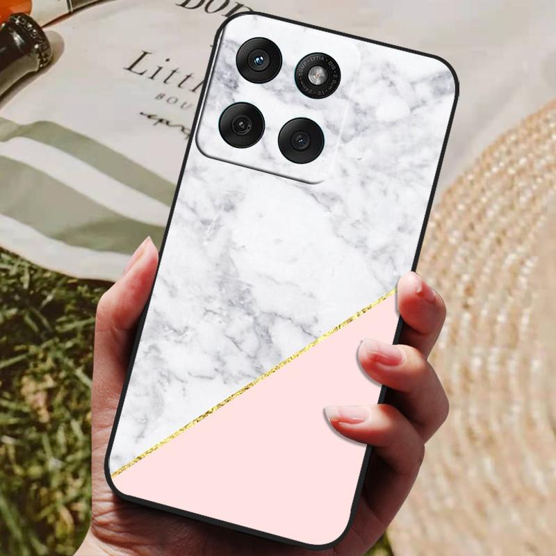 Etui do Motorola Edge 70 5G Modne Czarne Silikonowe Miękkie TPU Etui na Telefon do Motorola Moto X70 Air 5G 2025 Pokrowiec Tylny Etui Funda