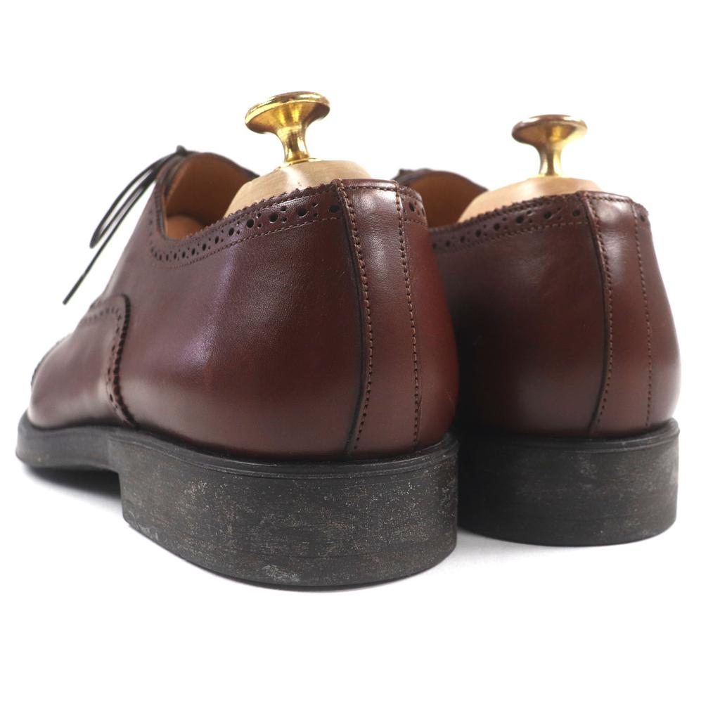 Excellent Santoni Leather shoes Dark brown leather mens 7 Used