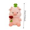 Soft Pig Hold Flower Plush Doll Fluffy Pig Stuffed Dolls Stuffed Pig Plushie Toy  Kids Gifts