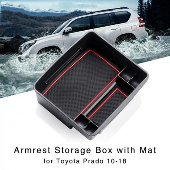 Armrest Storage Box for Toyota Land Cruiser Prado 2010- Central Console Tray
