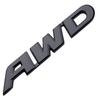 AWD Emblem Chrome Plated Metal Logo Sticker Turbo Rear Trunk