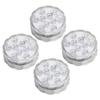 4Pcs IP68 LED Pool Light 16 Colors RGB Underwater Lamp 21?Key RF Remote Control with Suction Cups