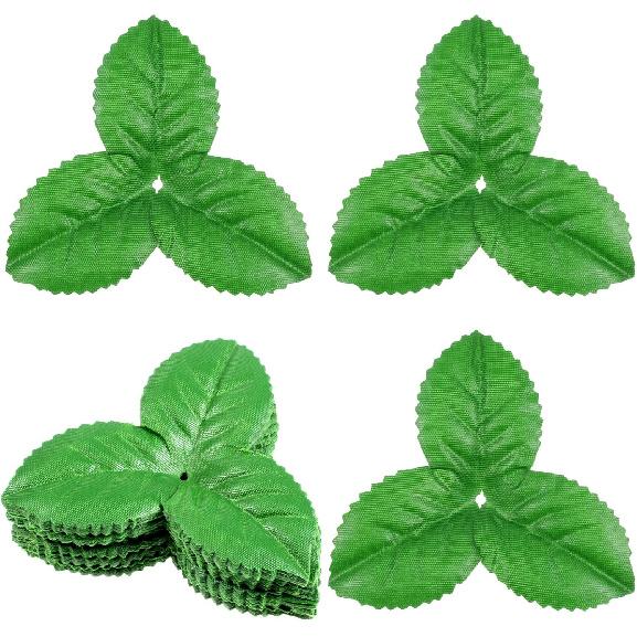 Yolev 200 шт. Искусственные Листья 3,74 дюйма Цветок Роза Лист Поддельные Листья для Поделок Свадебные Украшения Принадлежности Лист Розы Поддельные Листья