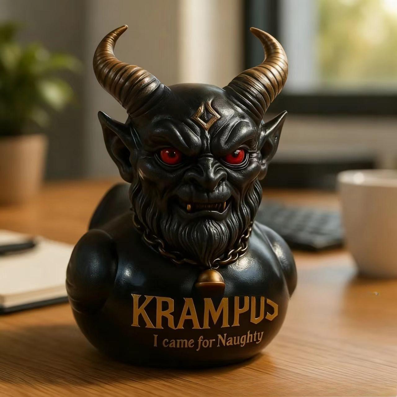 High-Quality Krampus High-Quality Duck High-Quality Collectible Decorative Figure High-Quality Resin High-Quality Statue High-Quality Cute