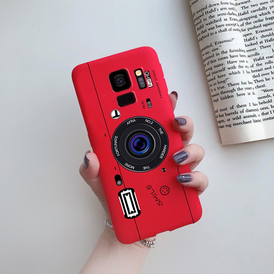 Fashion Daisy Flower Cute Silicone Cartoon Phone Case for Samsung Galaxy S9 S9 Plus Samsung S 9 Samsungs9 Plus S9plus Case Cover