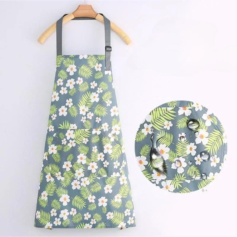 Adjustable Waterproof Kitchen Aprons for Fashion Lovely Cooking Coffee Baking Oil-Proof Anti-dirty Aprons Restaurant Supplies
