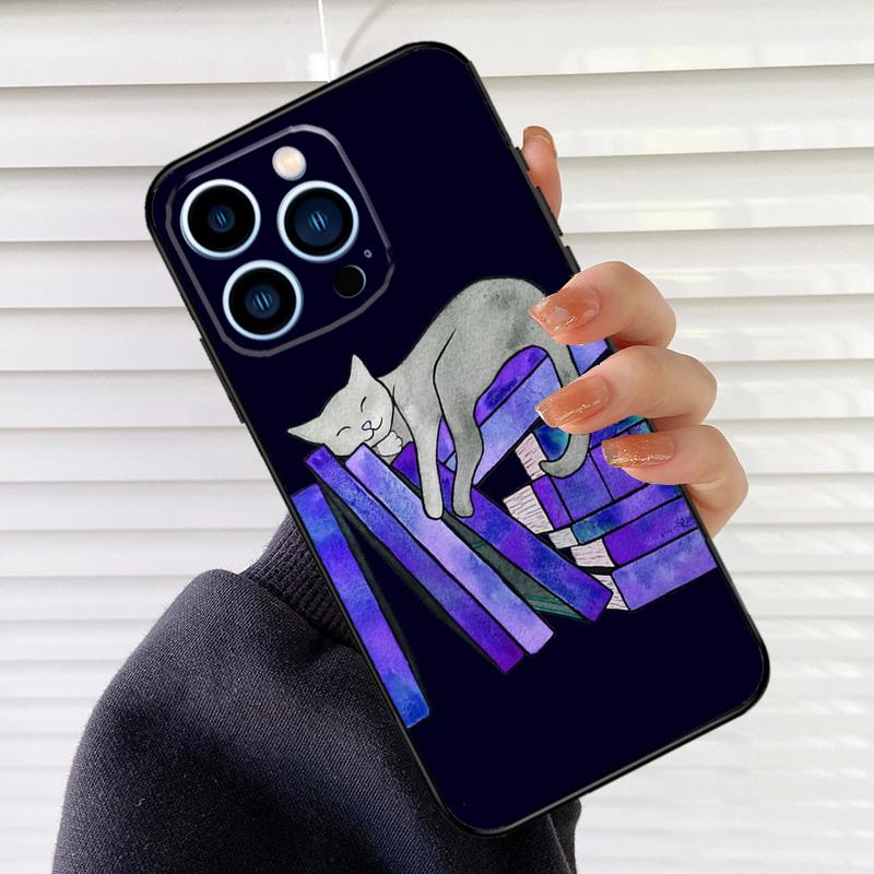 Cartoon Cute Cats Phone Case For iPhone 16 15 14 13 11 12 17 Pro Max mini 15 16 Plus 16e 17 Air Cover Fundas