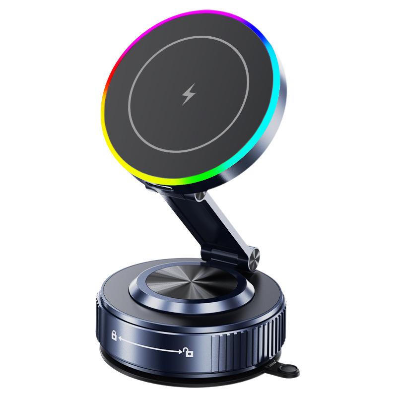 K5S 360° Rotating Magnetic Car Wireless Charger & Phone Holder