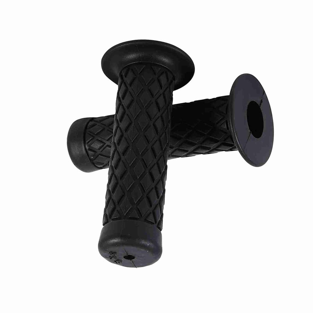 22mm 7 8  Universal Vintage Soft Rubber Handle Bar Hand Grips For Motorcycle Dirt Bike Black