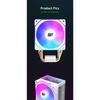METALFISH CPU Cooler PC White Radiator 4PIN PWM Silent ARGB Fan For Intel 1700 1200 1150 1155 1156 1366 2011 AM5 AM4 AM3 x99 x79