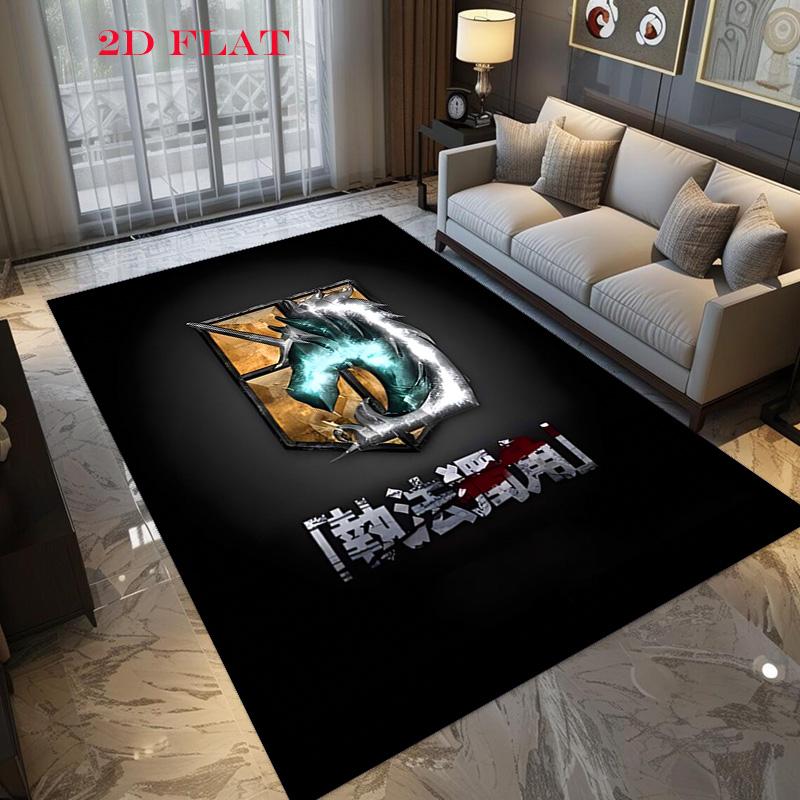 Law Enforcement Unicorn Shield Graphic Carpet Living Room And Bedroom Mats Printing Protective Pad Gift Office Chair Cushion
