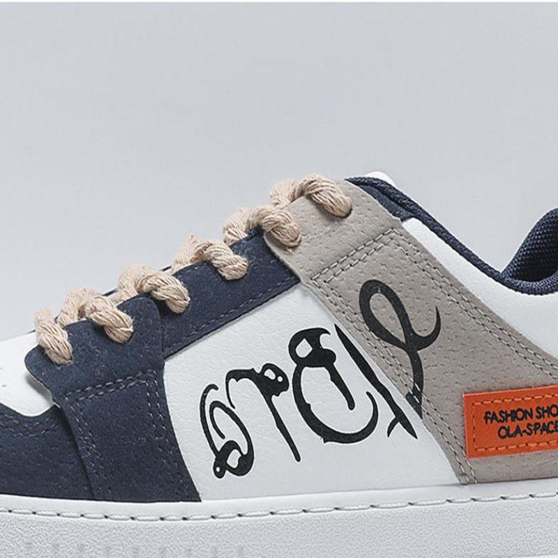 Fashion Designer Shoes Men Casual Platform Sneakes Lace Up Trainers Student Sneakes Mens Vulcanized Shoes Zapatillas Hombre