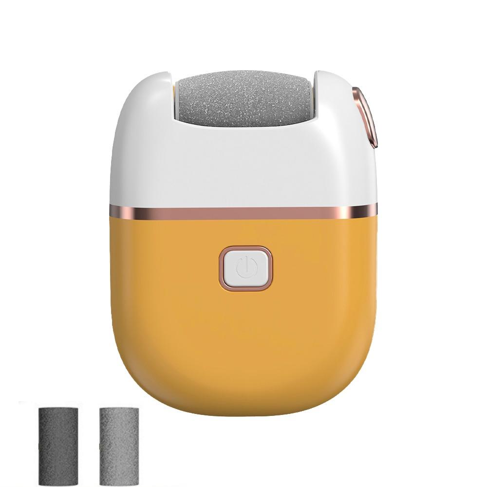 Rechargeable Callus Remover 3 Grinding Heads Foot Trimmer Electric Foot Grinder  Pedicure Tool жёлтый