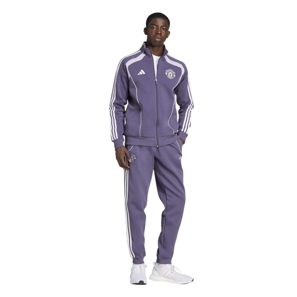 adidas Mens Manchester United FC Double Knit Tracksuit Bottoms
