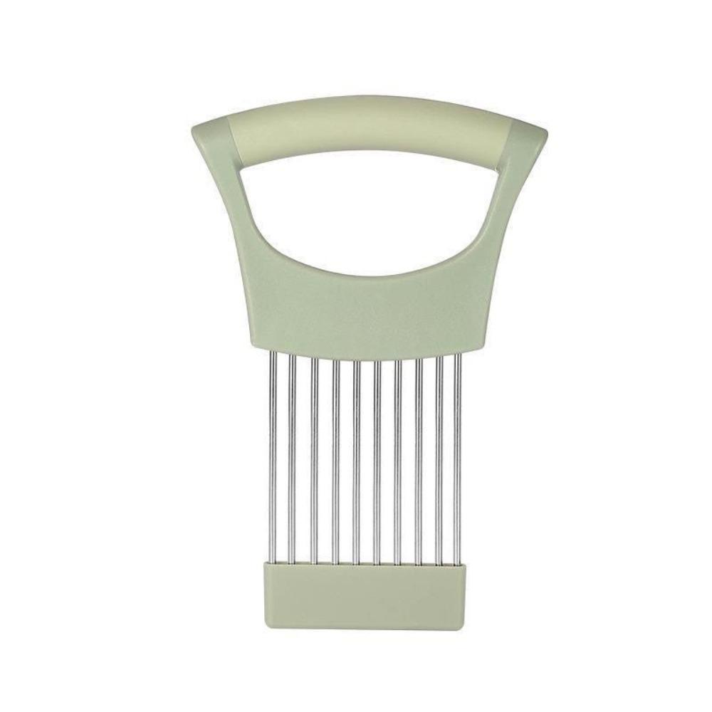 Stainless Steel Onion Slicer Holder Effortless Meat Tenderizer Needle  Kitchen Gadget