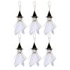 Halloween Ghost Hanging Decoration Small Flying Ghost Tree Ornament Rustic White Cloth Ghost for Haunted House Yard Tree Decor