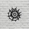 Sun Wall Decor - Metal Masterpiece for Interior Home, Modern Art Adorning Living Room and Office, Metal Wall Hanging Delight