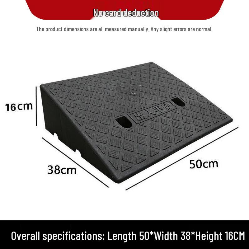 Plastic Uphill Ramp & Curb Speed Bump Pad
