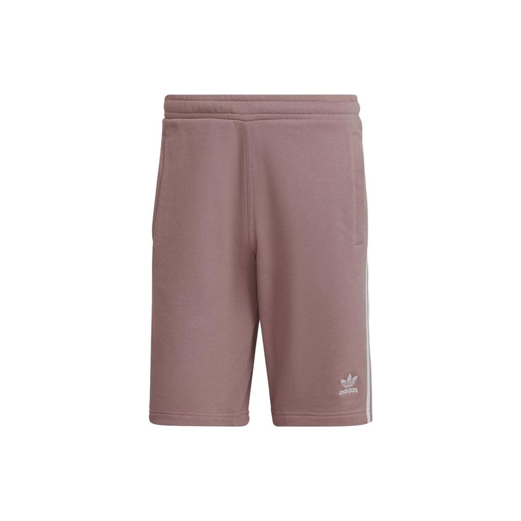 Adidas Originals Trefoil Logo Letter Print Side Stripe Straight Casual Shorts Men Shorts Oxidized-Red HM9327