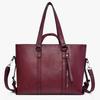 New European and American Fashion PU Soft Leather Large Capacity Tote Bag, Single Shoulder Carrying Crossbody Bag Wholesale