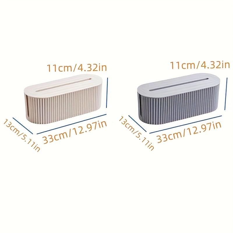 Multi-Function Power Outlet Storage and Organizer Box - Hide Phone, Tablet, and Charger Cable Management, Suitable for Desk and Dorm Bed