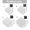 Clear Square Push Button Cover with Lift Lid and Adhesive Base for Equipment Box Areas and Face Mount Use Daily