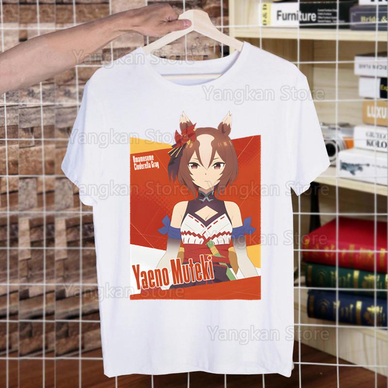 Uma Musume Pretty Derby Umamusume Men Short Sleeve Casual Men Tops Anime Cartoon T Shirt for Male Printed T Shirt Women Tees
