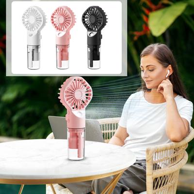 Handheld Fan Pocket Fan USB Rechargeable Portable Misting Fan With 4 Adjustable Speed, Battery Operated Personal Fan Spray Water Mist Fan For Outdoor
