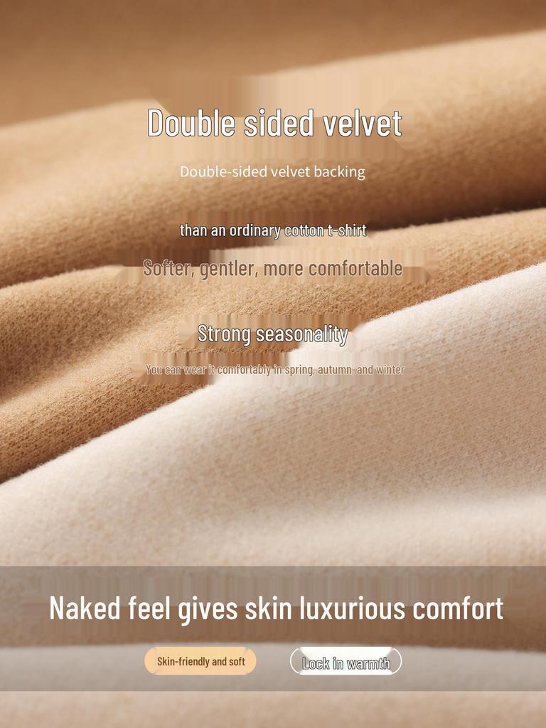 Women's 2025 Warm High-Neck Base Layer Top, Thickened Silk with Lambswool Lining