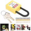 10 Sets 38mm Lockout Lock Dustproof Nylon Industrial Engineering Insulation Security Tool for Factories