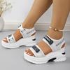 Fashion Women Platform Light Wedge Sandals New Casual Velcro Beach Sandals Fashion Comfortable Shoes for Women Summer Zapatos De Mujer
