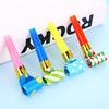 6.5cm Paper Blow Dragon Whistles for Children's Birthday Party Celebration