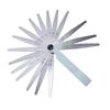 Feeler Gauge 17 Blades Stainless Steel 0.02 1.00mm Marked Metric Measuring Tool for Measuring Gap Thickness Or Width