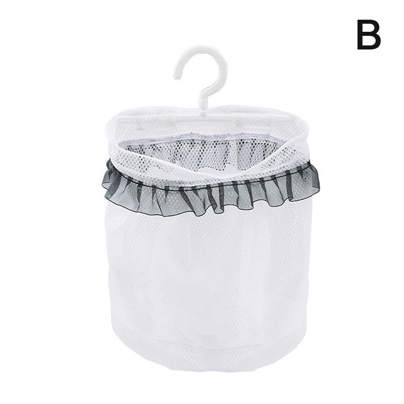 Breathable Mesh Hanging Bag Clothes Pin Holder With Hook Washable Clothespin Peg Storage Undergarment Laundry
