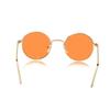 Sunny Round Hippie Small Gold Orange Lenses Gold Size M Sunglasses, Vintage, Circle, Eyeglasses, Frame,