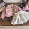 Girls' Trendy Winter Leather Biker Jacket AWA195