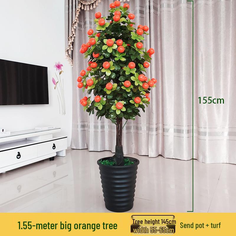 Large Artificial Money Tree Decorative Indoor Plant - Fake Green Bonsai for Living Room Floor