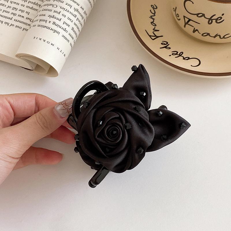 

Lan Yi Yi Black Prickly Rose Hair Claw Clip - Elegant Shark Clip Hair Accessory