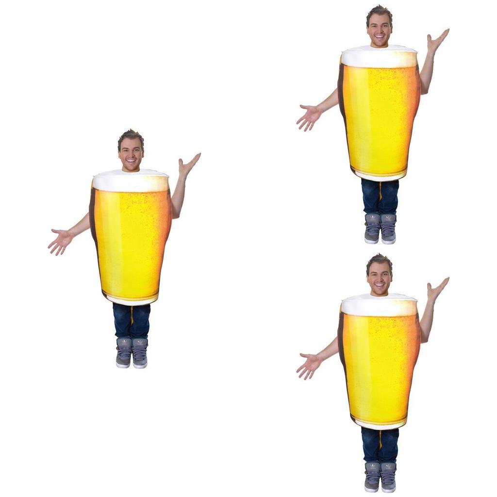 Herren Oktoberfest Bierkrug Halloween Kostüm Erwachsenen Party Outfit