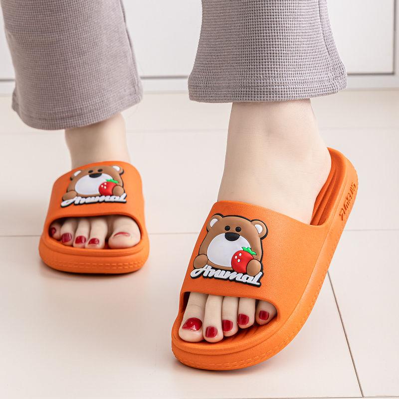 New Summer Women's Slippers Sandals Indoor Fashion Non-Slip Soft Sole Thick Platform PVC