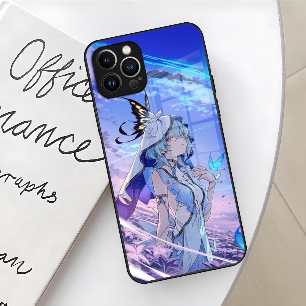 

Game Wuthering Waves Phone Case for Iphone 16 15 14 12 11 13 Pro Max Mini X Xr Xs Se 8 Puls glass Cover iPhone16Plus