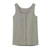 SELfEAR CI4058N New Gray Size Front Easy To Put On and Take Off Tank Top Women's Moch, LL, Opening, Padded,