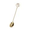 4Pcs Ornament Metal Spoon Rustless Steel Star Pendant Spoon Mini Dessert Spoon  For Hotel