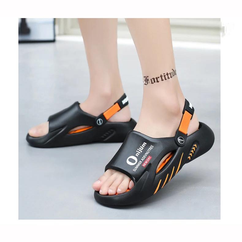 Moda Uomo Pantofole da Massaggio Sandali da Interno ed Esterno Spiaggia Scarpe Casual Ciabatte Sandali da Uomo Grandi Dimensioni Comode Morbide Taglie Forti