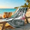 Asciugamano da Spiaggia con Logo Messicano Asciugatura Rapida Morbido Microfibra Confortevole Leggero Perfetto per Viaggiare Yoga Campeggio e Nuoto