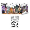 Festive Home Window Art Halloween Clings Pumpkins Skeletons Ghosts And Bats Print Decorative Reusable Seasonal Stickers Decals Electrostatic