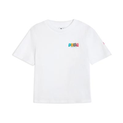 Grafické Pt Logo Logo značky Písmeno Sportovní Ležérní Tričko s krátkým rukávem Dámské Tričko Bílé 632985-02