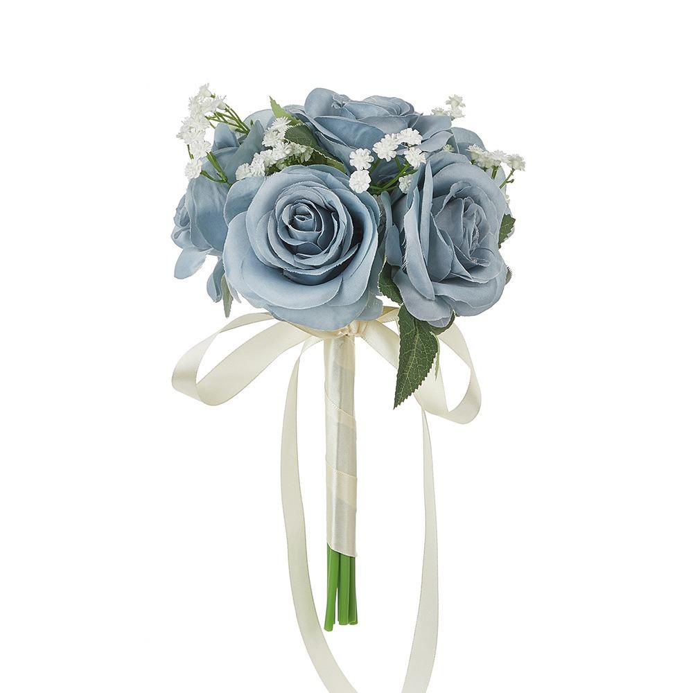Silk Flower Bridal Bouquet Pre-Made Artificial Rose Bouquet Wedding Centerpieces