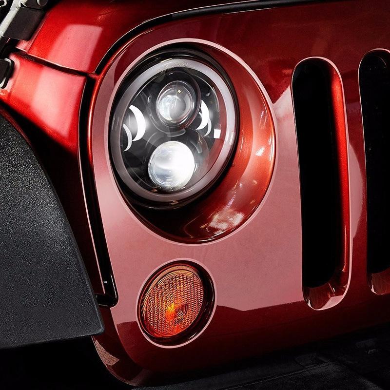 Motorbike LED Headlamp 12V Angel Eye DRL Light Strong Lumens for Cruiser Scooter and Touring Applications